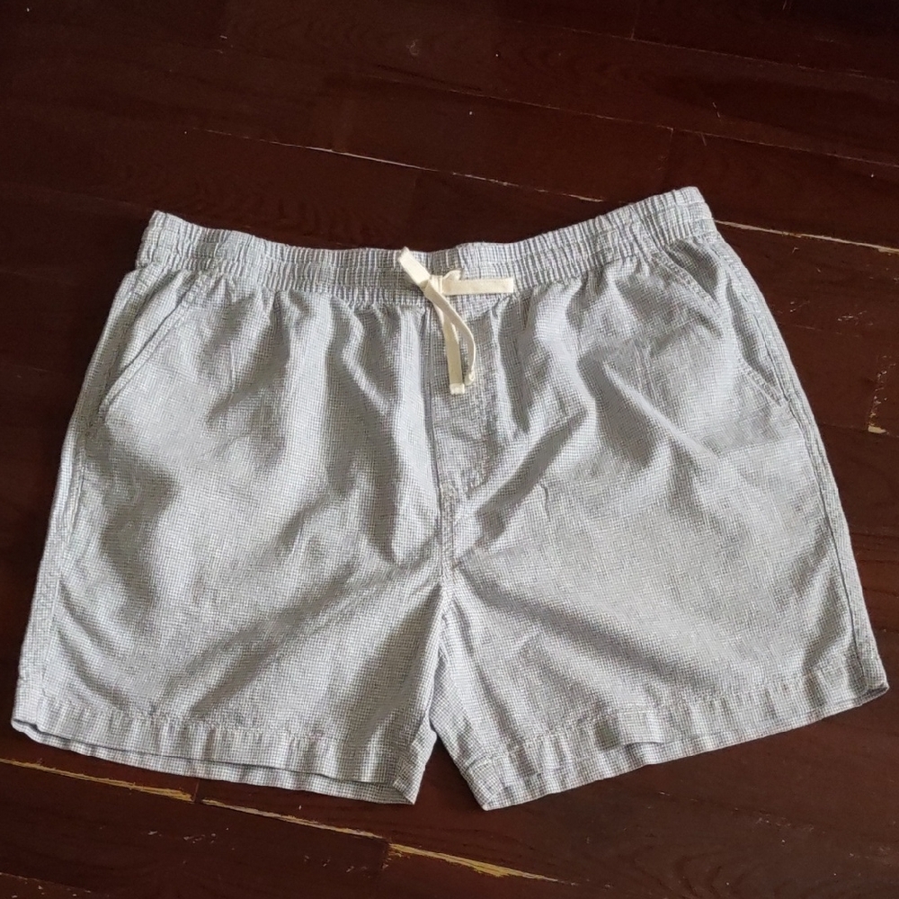 J. Crew Beige and Gray Checkered Shorts